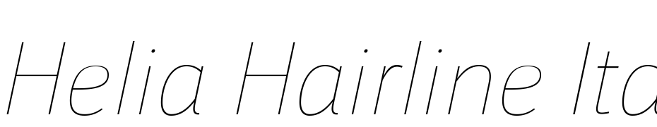 Helia Hairline Italic cкачать шрифт бесплатно